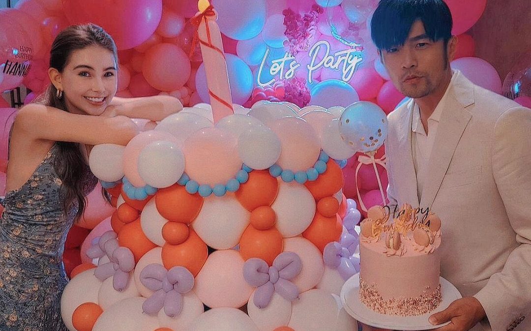 birthday balloons set theme