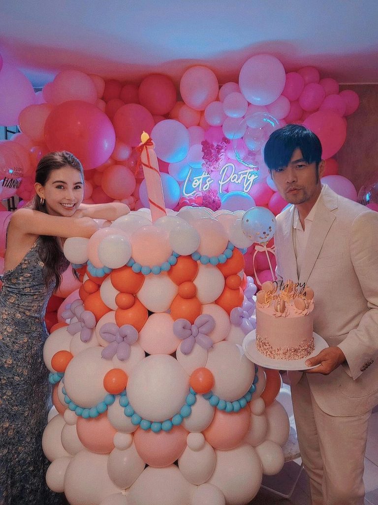 birthday balloons set theme