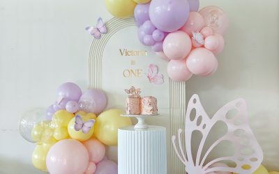 A Pastel Butterfly Balloon Backdrop for a Dreamy Celebration