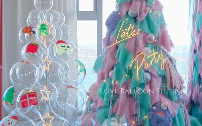 A Modern Take on Christmas Styling with Dual Tree Design