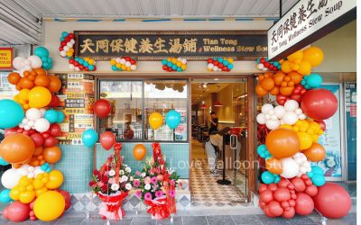 Harmony in Design: Love Balloon Studio Styles Tian Tong Wellness Stew Soup’s Grand Opening