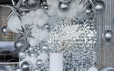 A Refined Silver Celebration with Modern Luxe Aesthetic