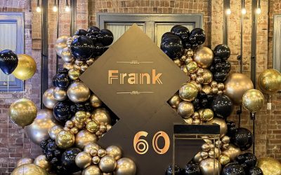 Luxury Art Deco 60th Birthday Balloon Styling in Sydney