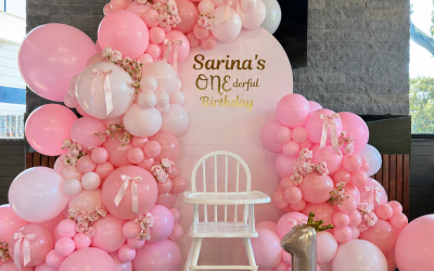 Colourful First Birthday Balloon Styling for Sarina